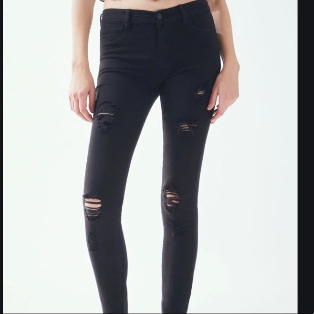 PacSun Skinny Black Ripped Jeggings